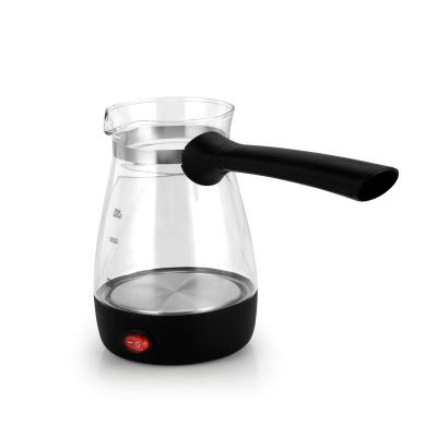 China Portable Electric Household Sand Coffee Maker Turkish Pot and Arabic Coffee Pot with Glass Body for Home Office Use for sale