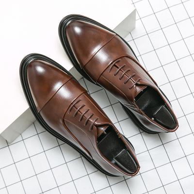 China Luxury Waterproof Business Oxford Leather Shoes Formal Shoes Elegant Shoe Summer 2022 Wedding Office Breathable Male Shoes Flats For Men for sale