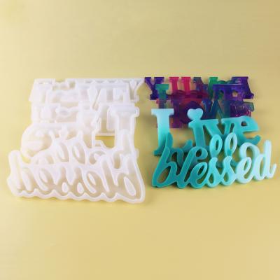 China China Stocked Online Store LOVE ME Letters Design Silicone Molds Cake Decorating Tools for sale