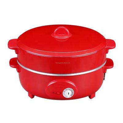 China 12inch Smoothly Heating Plate Household Electric Cooker Multi Functional Stove Electric Wok for sale