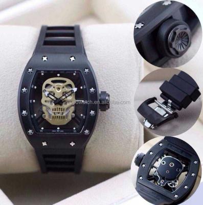 China Japan Movement Skeleton Automatic Mechanical Alarm Watch Watches Japan Movement Porcelain Made Watch, Mechanical Watch ATM for sale