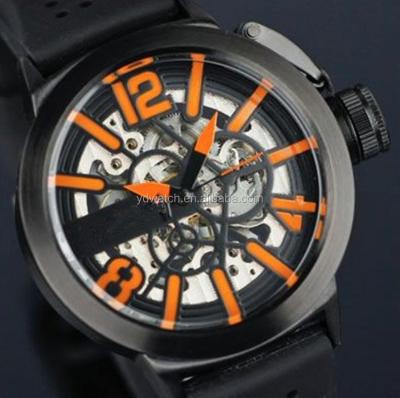 China Water Resistant Skeleton Automatic Mechanical Watch Men for sale