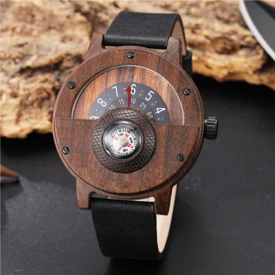 China Water Resistant Compass Function Watch, Wooden Watch, Mens Leisure Wooden Watch for sale