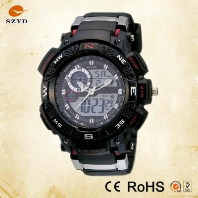 China 2015 Dual Chronograph Time Miyota Wristwatch Chronograph Sports Watch Japan Movement for sale