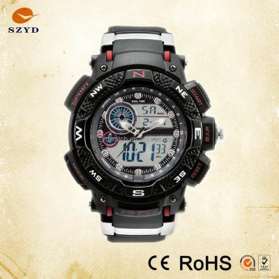 China 2015 Dual Alarm Miyota Wristwatch Time Watch Chronograph Sports Watch for sale