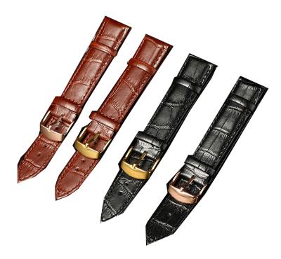 China Band fit to watch leather watch bands, Diffict to deform genuine leather strap, soft wrinkle resistant for sale