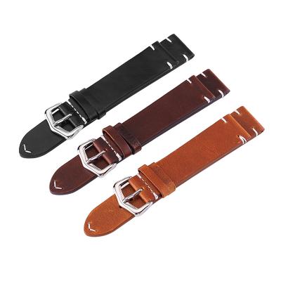 China LEATHER STRAP from HORWEEN leather, SUSTAINABLE LEATHER STRAP WITH QUICK RELEASE REPLACEMENT SYSTEM for sale