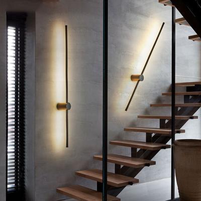 China 2020 New Products Modern Home Decoration Indoor Modern Black Line Wall Mounted Light for sale