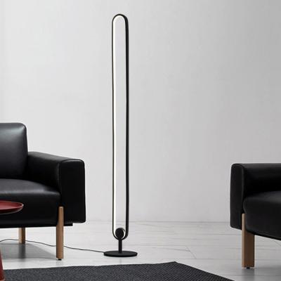 China New Modern Professional Nordic Minimalist Remote Control Double Infinity Around Led Floor Standing Lamp for sale