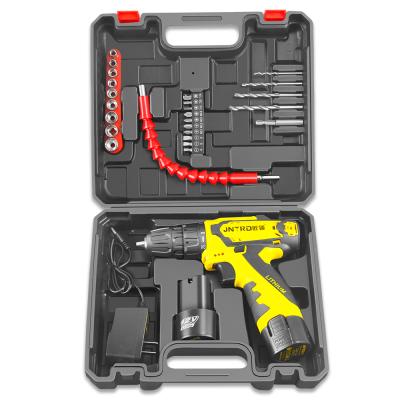 China Plastic Set Cordless Combination Tool Set Industry Power Tool Box 28pcs 12V Battery Power Tools Cordless Combination Machine Tools Kit for sale