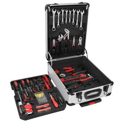 China Repair Used Tool Box Mechanic Professional Hand Tool Kit For Car Repair Tool 187PCS Tool Kit With Socket Wrench Set 1/2 3/8 1/4 for sale