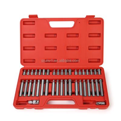 China Cheap Mulit-purpose 40 PCS CRV 1/2 Socket Set Bit Set Car Repair Tool Kit Automotive Tool Box for sale