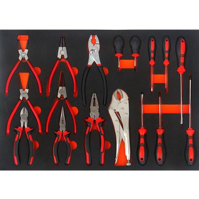 China Wholesale Car Repair Srunv 17pcs Tool Kit Cabinet Tray Selling New Best Suitable For General Mechanic Repair for sale