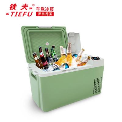 China 23L DC 12V/24V AC 100V-240V Compressor Freezer Car Luxury Portable Fridge For Camping for sale