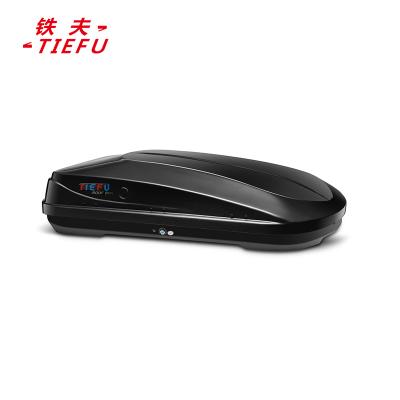 China Luxury High Quality Black 400L Car Roof Box Waterproof ABS Plastic Roof Boxes for sale