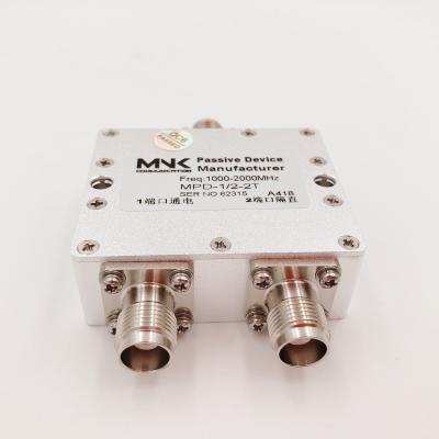 China TNC 1.1-1.7G GPS Gnss Connector 1100-1700MHz 2 Way Power Splitter Power Splitter Combiner MPD-1.1/1.7-2T for sale