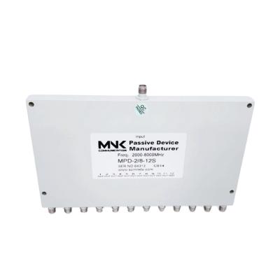 China SMA-MPD-2/8-12S 2000-8000mhz 12 Way Female Power Splitter for sale