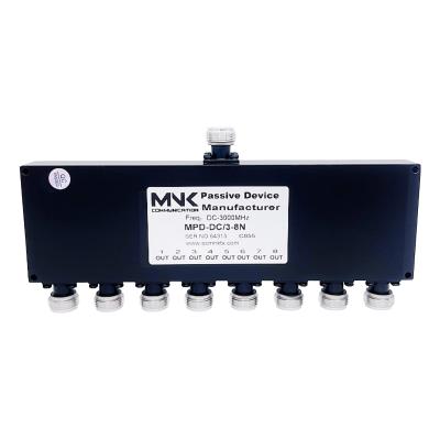 China Industrial DC - 30000 MHz 8 N Way RF Power Splitter Combiner Female Passive Microstrip Splitter Suppliers MPD-DC/3-8N 3G Wilkinson for sale