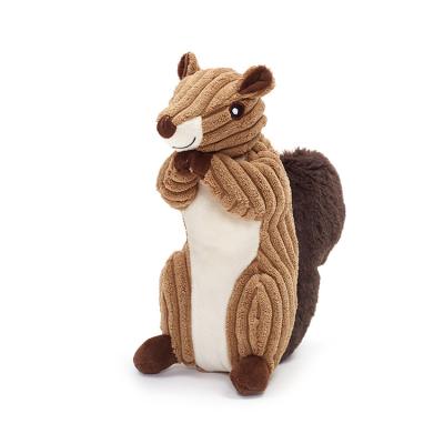 China Cute Doll Squirrel Trained Puppy Chewing Toy Plush Dog Toys Pet Toys for sale