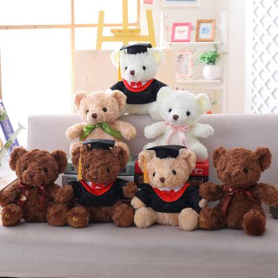 China Cute Doll Classic Graduation Teddy Bear Plush Toys Soft Stuffed Doctor Teddy Bear Kawaii Gift Children Plush Toys for sale