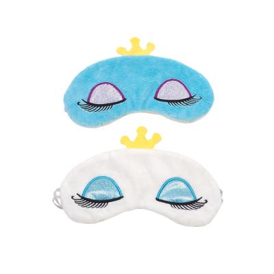 China Shading Lightweight Cotton Sleep Cute Plush Soft Eye Mask For Kids for sale