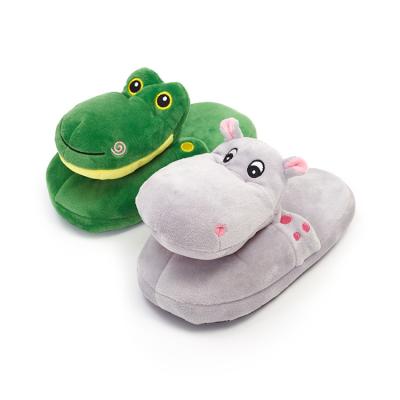 China Fashion Trend Animal Crocodile Slippers Hippo Slippers Lovely Creative Plush Slippers for sale