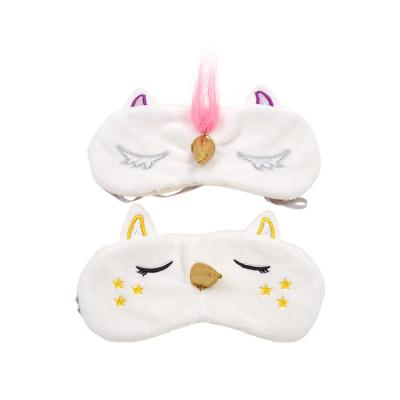 China Shading Light Animal Plush Eyemask Sleeping Eyemask Cute Plush Eyemask for sale