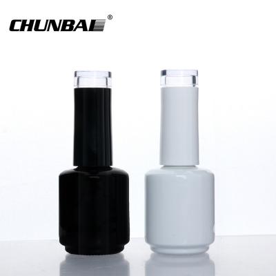 China Custom Unique Clear Empty Nail Polish Bottle With Cap for sale