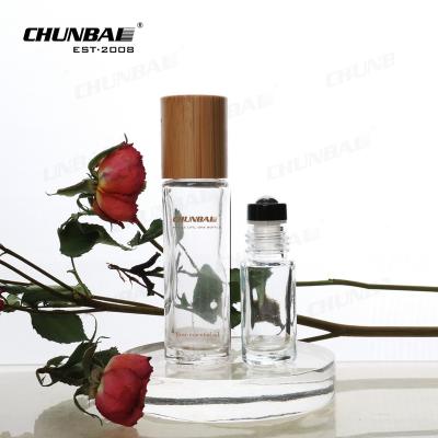 China Chinese Factory Luxury Large New Sample 30ml 50ml Roll On Bottles Perfume Oil Bamboo Bottles With Roll On Refill for sale