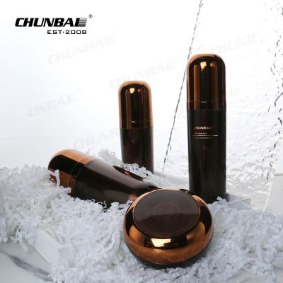 China New Style High Quality Skincare Plastic Acrylic Jars And Bottles Set Cream Lotion Bottle With Press Pump Cap for sale