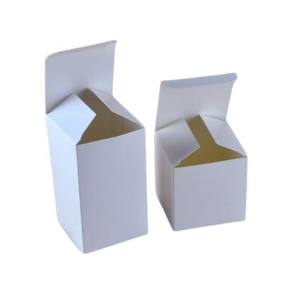 China Recyclable Custom Your LOGO Folding Carton Box Small Makeup Product Packing Plain White Paper Box Packaging for sale