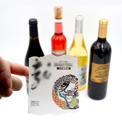 China All Industry Printing Private Labels Winery Bottle Matte Gold Foil Food Label Stickers PVC Art Paper Custom Wine Label Sticker for sale