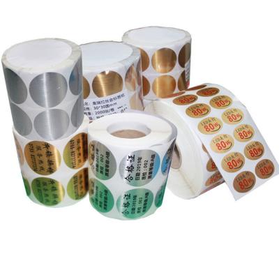 China All Industry Adhesive Hologram Private Label Roll Color-Coded Round Dot Labels Label Sticker Printing for sale