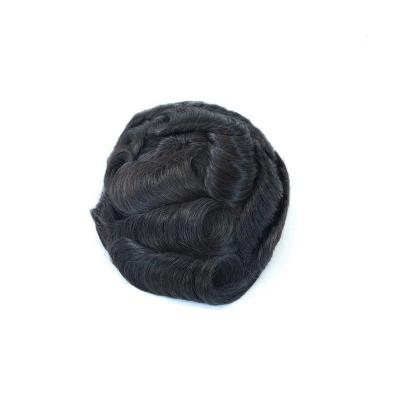 China New Design Walker Double Sided Toupee Tape Hairpiece 0.08 Single Knot Man Hairpieces for sale