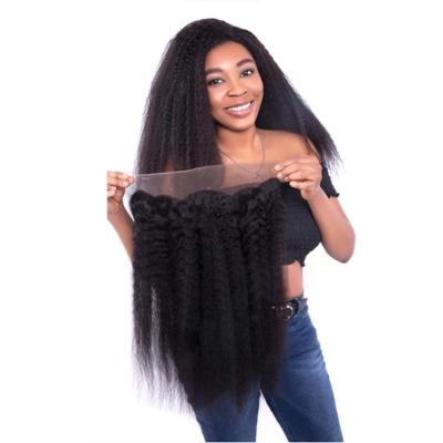 China Lace Front Human Hair Pink Natural Afro Wig Hd Lace Frontal Closure 13X6 Lace Frontal Wig for sale