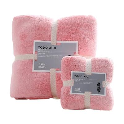 China Coral Fleece Adult Baby Luxury QUICK DRY Bath Towel Skirt Set Factory Price Microfiber GRS Printed Hotel Bathroom Towel Set Solid Color for sale