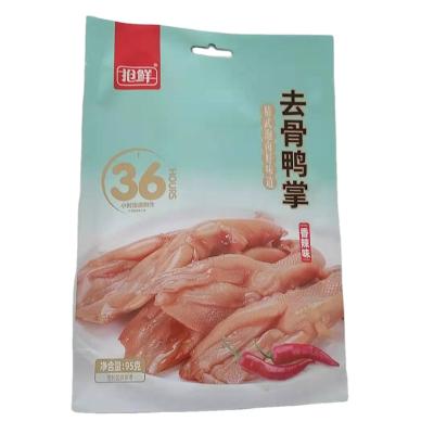 China Recyclable Popular Compound Plastic Fresh Boneless Duck Feet Packing Bag for sale