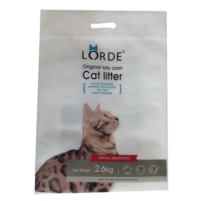 China Best Selling Recyclable Pet Products Biodegradable Composite 2.5kg Cat Litter Zipper Packaging Plastic Bag for sale