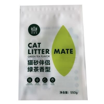 China Recyclable hot sale cheap heat seal compound plastic pet products nevac cat litter zipper bag for sale