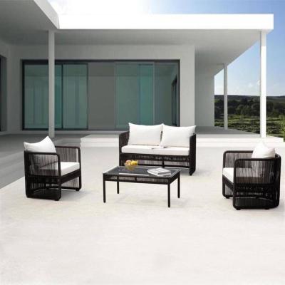 China Eco-friendly Outdoor Patio Sofa Set Garden Rattan Sofa Wicker Rattan Rattan Furniture for sale