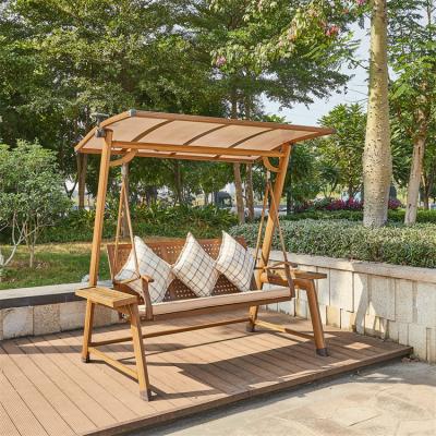 China Eco-friendly Garden Patio Adult Kids Swing Double Swings Hanging Swing Chair For Outdoor Backyard for sale