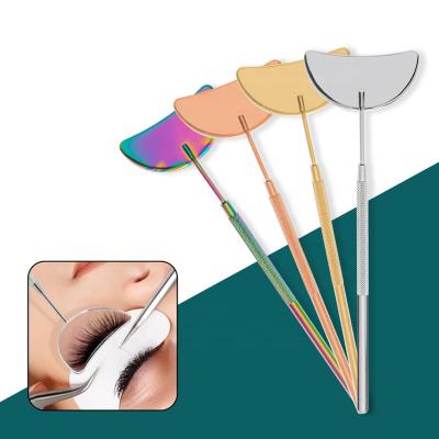 China Wholesale Moon Type Eyelash Extension Eyelash Probe Front View Mirror Highlight Extension Tool for sale