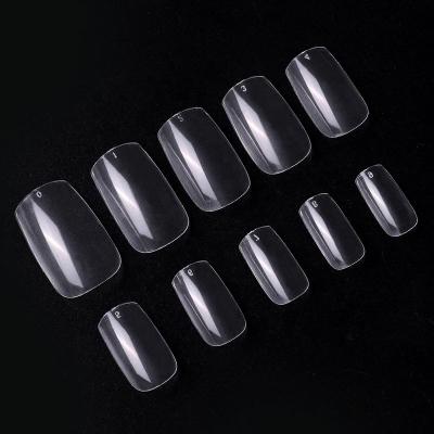 China Wholesale 500 Pcs French/Bag Head Fakenail Fashion Short Round Transparent False Nail Tips for sale