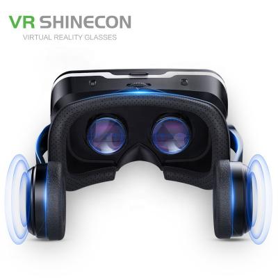 China 3D Movie/3D Watching Games SHINECON 6.0 G04E VR Glasses/A Bring Earphone Version 3 d Virtual Reality Headset for sale