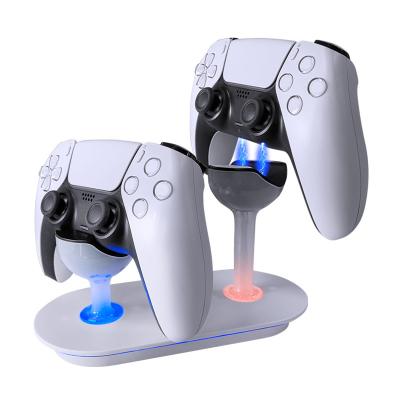 China Dualsense Box Charging Two Gamepads PS5 Controller Charger For PS5 Dock Charging Station At The Same Time For Playstation 5 Dualsense Controllers With USB C Cable For PS5 for sale