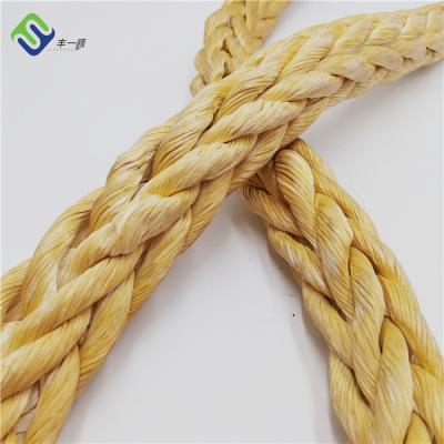 China Boat 12 Strand UHMWPE Rope Synthetic UHMWPE Tow Rope 18mm For Marine for sale