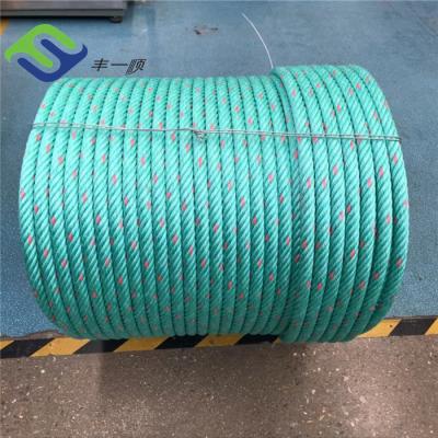 China 6 Strand Pp Danline Combination Rope Reinforced For Marine Rope Fishing Rope for sale