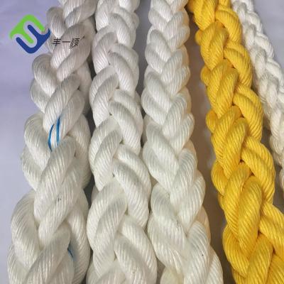 China Heavy Duty 48mm 56mm 60mm 64mm 72mm 8 Strand PP PET Mixed Polypropylene Polyester Mixed Ship Mooring Rope for sale