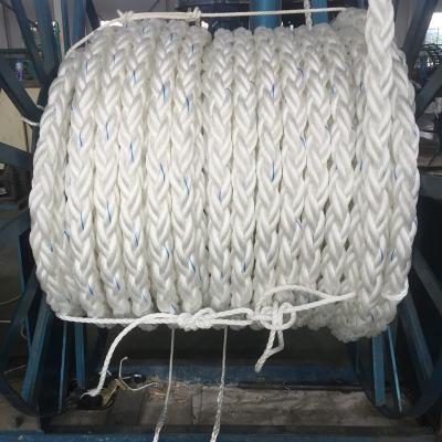 China 40-96mm 12 Strand PP Polyester Mixed Rope For Ship Mooring Commercial Marine Ropes for sale