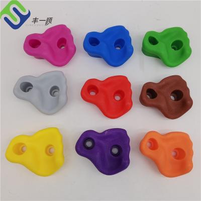 China Multicolor Plastic Climbing Grips For Children Playground Climbing Wall for sale